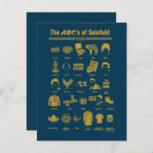 シーフェルド | ABCのSeinfeldインフォグラフィック ポストカード (正面/裏面)