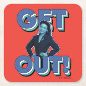 シーフェルド | Elaine – 出て行け！ スクエアペーパーコースター (正面)