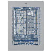 シーフェルド | Hot Spots of New York Map クリップボード (裏面)