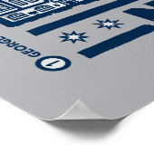 シーフェルド | Hot Spots of New York Map ポスター (角)