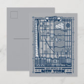シーフェルド | Hot Spots of New York Map ポストカード (正面/裏面)