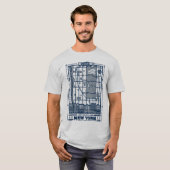 シーフェルド | Hot Spots of New York Map Tシャツ (正面フル)