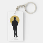 シーフェルド | Jerry Seinfeldシルエット キーホルダー (裏面)
