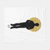 シーフェルド | Jerry Seinfeldシルエット フリースブランケット (正面(横))