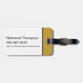 シーフェルド | Jerry Seinfeldシルエット ラゲッジタグ (裏面横)