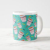 シーフェルド | No Soup For You Pattern ジャンボコーヒーマグカップ (正面右)