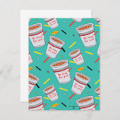 シーフェルド | No Soup For You Pattern ノートカード (正面/裏面)