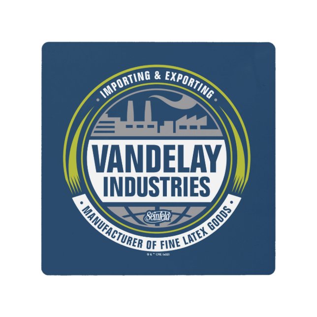 シーフェルド | Vandelay Industriesロゴ メタルプリント (正面)