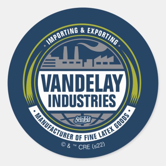 シーフェルド | Vandelay Industriesロゴ ラウンドシール (正面)