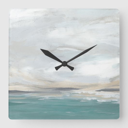 シーフォアムビスタ スクエア壁時計 (正面)