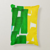 シーフォアム薄紫ボホ手描き脳卒中。明るい赤紫色熱  アクセントクッション (裏面(縦))