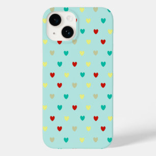 シーフォムグリーンの小さなハート Case-Mate iPhone 14ケース