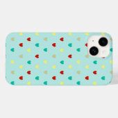 シーフォムグリーンの小さなハート Case-Mate iPhoneケース (裏面 (横))