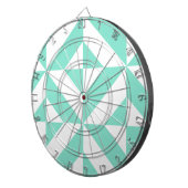 シーフォムグリーン幾何デコキューブパターン ダーツボード (正面右)
