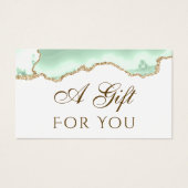 シーフォムグリーン瑪瑙ギフトカード (正面)