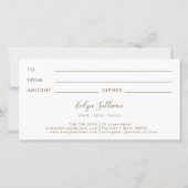 シーフォムグリーン瑪瑙ギフト証書 (裏面)