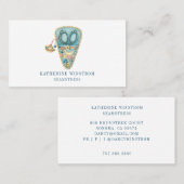 シーフォースファッションデザイナー裁縫ブルーピンク 名刺 (正面/裏面)