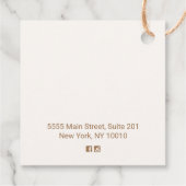 シーフォースフローラ裁縫機械メッセージカード フェイバータグ (裏面)