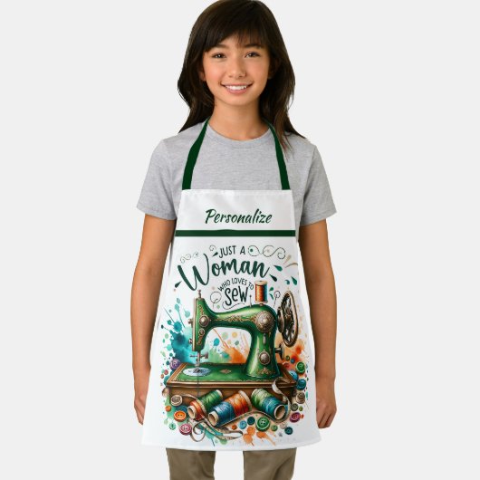 シーフォース裁縫スモック裁縫マシーンのパーソナライズ エプロン (インサイチュ)