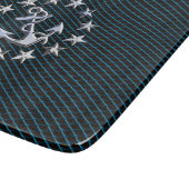 シーフォームクロムヨットフラググリル車のプリント カッティングボード (角)