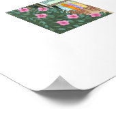 シーフォームグリーンビーチハウスラージプリント ポスター (角)