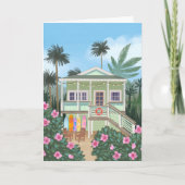 シーフォームグリーンビーチハウス空白の カード (正面)