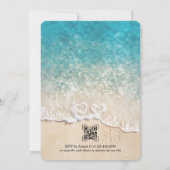 シーフォームハートビーチ結婚式招待状 招待状 (裏面)