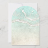 シーフォームビーチ結婚式アーチID837 招待状 (裏面)