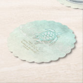 シーフォームビーチ結婚式カメID837 ペーパーコースター (アングル)