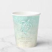 シーフォームビーチ結婚式サンキューID837 紙コップ (裏面)