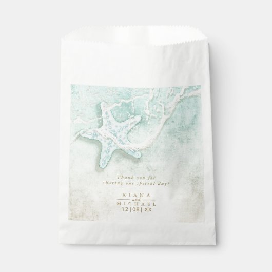 シーフォームビーチ結婚式サンキューV2 ID837 フェイバーバッグ (正面)