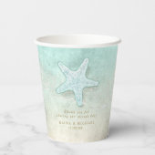 シーフォームビーチ結婚式サンキューV2 ID837 紙コップ (裏面)