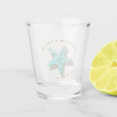 シーフォームビーチ結婚式スターフィッシュID837 ショットグラス (正面)