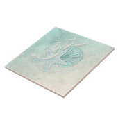 シーフォームビーチ結婚式スターフィッシュID837 タイル (側面)