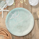 シーフォームビーチ結婚式スターフィッシュID837 ペーパープレート