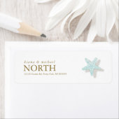 シーフォームビーチ結婚式スターフィッシュID837 ラベル (インサイチュ)