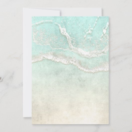 シーフォームビーチ結婚式ID837 招待状 (裏面)