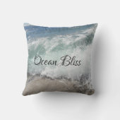 シーフォーム海ブリスパーソナライズされた クッション (裏面)