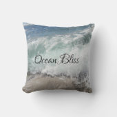 シーフォーム海ブリスパーソナライズされた クッション (正面)