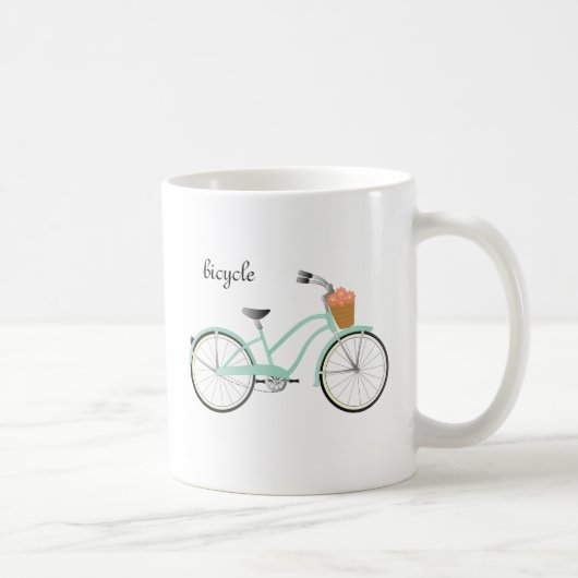 シーフォーム・グリーン自転車 コーヒーマグカップ (右)