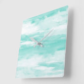 シーフォーム スクエア壁時計 (傾斜)