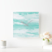 シーフォーム スクエア壁時計 (ホーム)