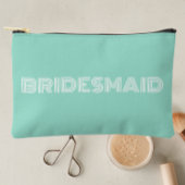 シーフォーモダンムタイポグラフィブライドメイド アクセサリーポーチ