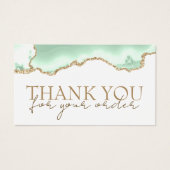 シーフォー感謝していム緑瑪瑙割引カード (正面)