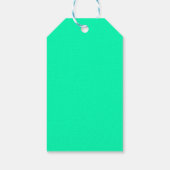 シーフォー無地のム緑 |クラシック |エレガント | ギフトタグ (裏面)