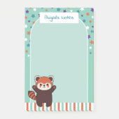 シーフオムグリーンアーチレッドパンダユアノート ポストイット (正面)