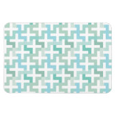 シーフオムグリーンジオメトリック マグネット (横)