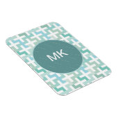 シーフオムグリーンジオメトリック マグネット (右側)