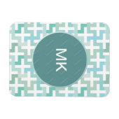 シーフオムグリーンジオメトリック マグネット (横)