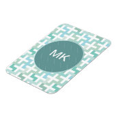 シーフオムグリーンジオメトリック マグネット (左側)